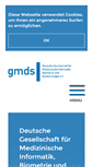 Mobile Screenshot of gmds.de